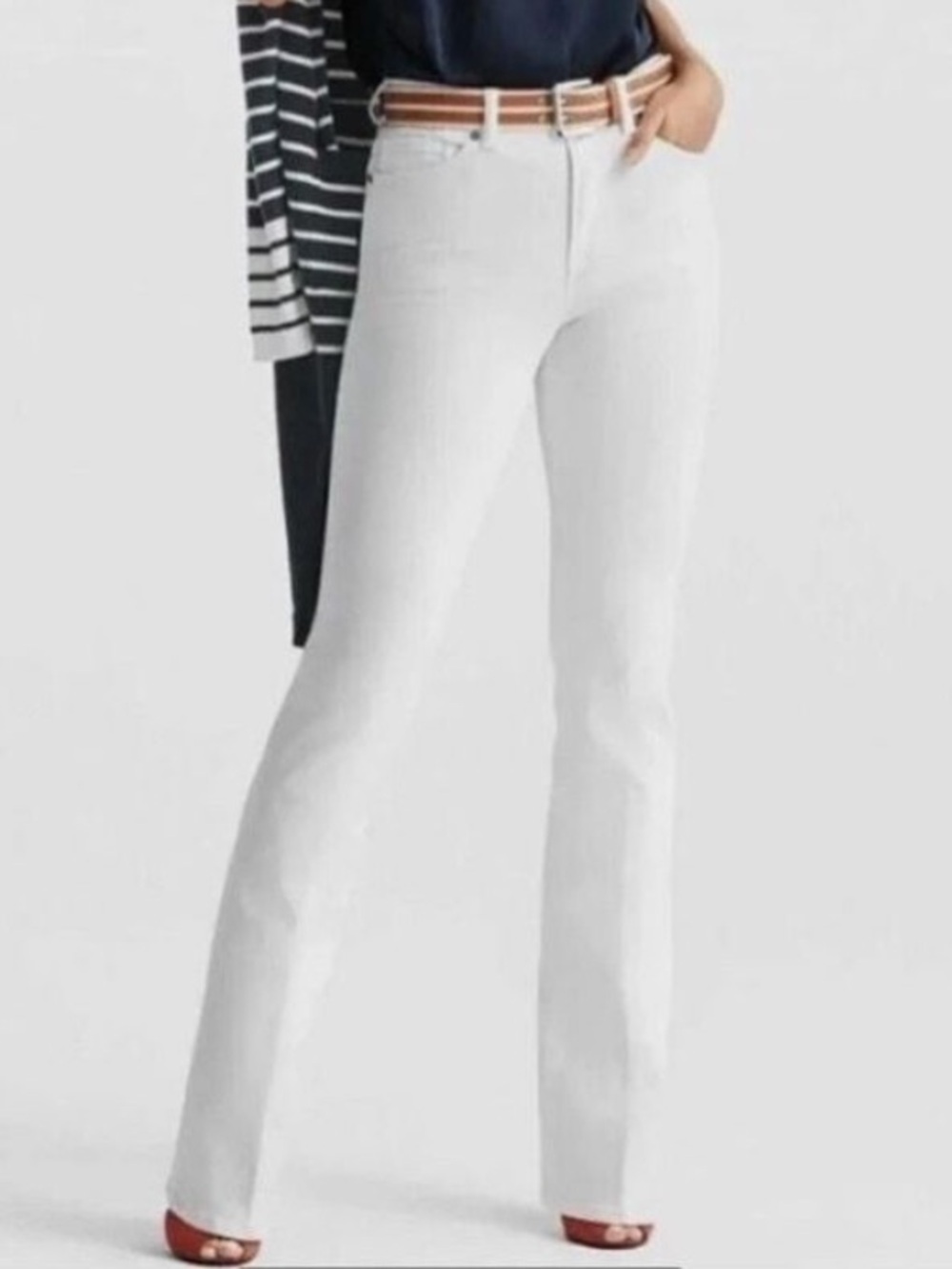 CAbi Style 6285R 5th Avenue White Denim Jeans